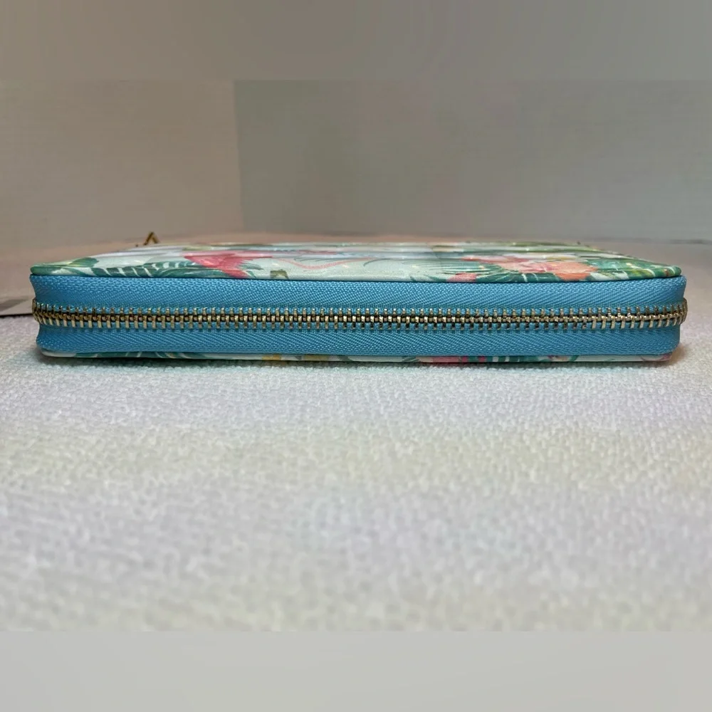 Alfa Bags Flamingo Print Wallet. Zipper Closure. NWT - Picture 3 of 13